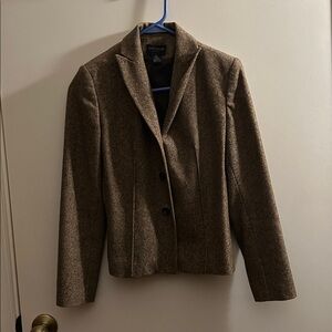 Ann Taylor Brown Tweed Jacket
